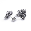 Retro 304 Stainless Steel Stud Earrings EJEW-L248-028AS-2