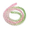 Transparent Painted Glass Beads Strands DGLA-A034-T4mm-A18-5