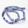 Natural Blue Aventurine Beads Strands G-D809-09-6mm-2