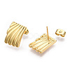 Rack Plating Brass Stud Earrings EJEW-M223-09G-2