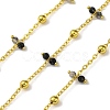 Handmade Faceted Natural Labradorite Beaded Chains CHC-L050-02G-10-1