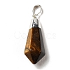 Natural Mixed Stone Pointed Pendants G-P474-02S-3