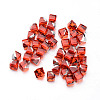 Faceted Cube Glass Cabochons GGLA-L007C-03-2