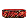 Flannelette Snap Bracelets BJEW-N0011-003E-1