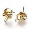 Iron Stud Earring Findings IFIN-T014-15G-NR-2