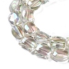 Electroplate Glass Beads Strands EGLA-Q128-06A-FR03-3