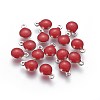 304 Stainless Steel Enamel Charms STAS-O122-D-06P-1