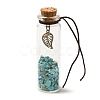 Transparent Glass Wishing Bottle Decoration AJEW-Z035-01-2