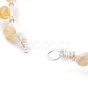 Natural Yellow Opal Braided Beaded Bracelet BJEW-JB07998-05-5