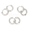 202 Stainless Steel Huggie Hoop Earrings X1-A-EJEW-O087-06F-P-2