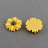 Flatback Hair & Costume Accessories Ornaments Scrapbook Embellishments Resin Flower Daisy Cabochons X-CRES-Q103-03-1