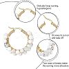 Unicraftale 304 Stainless Steel Hoop Earrings EJEW-UN0001-08G-6