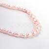 Rice Dyed Natural Cultured Freshwater Pearl Beads Strands X-PEAR-R015-21-2