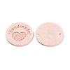 Microfiber Knitting Heart Label Tags PATC-PW0001-001M-2