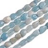 Natural Aquamarine Beads Strands G-D0002-D54-1