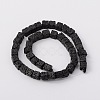 Synthetic Lava Rock Bead Strands G-N0104-8mm-18-2