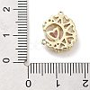 Brass Micro Pave Cubic Zirconia Pendants ZIRC-L104-007G-2