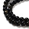 Natural Golden Sheen Obsidian Beads Strands G-C068-6mm-9-2