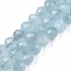 Natural Aquamarine Beads Strands G-S345-6mm-014-1