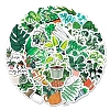 50Pcs 50 Styles Plant Theme Waterproof PVC Plastic Stickers STIC-PW0001-375-2