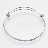 Adjustable 304 Stainless Steel Expandable Bangle Making X-BJEW-R306-01-1