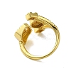Brass with Cubic Zirconia Rings RJEW-B057-04G-01-3