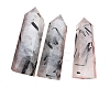 Point Tower Natural Tourmalinated Quartz Home Display Decoration PW-WG71006-04-4