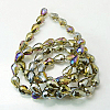 Electroplate Glass Beads Strands EGLA-D015-7x5mm-20-2