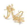 Brass with Clear Cubic Zirconia Stud Earrings EJEW-B035-10KCG-2