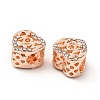 Rack Plating Alloy Rhinestone European Beads PALLOY-P289-47RG-3