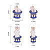 40Pcs 2 Style Zinc Alloy Enamel Pendants ENAM-CJ0001-105-2