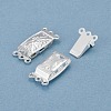 304 Stainless Steel Box Clasps STAS-P249-02S-1