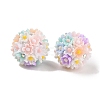 Handmade Luminous Polymer Clay Rhinestone Beads CLAY-H003-04A-2