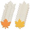 Gorgecraft 2 Sets 2 Style Autumn Theme Maple Leaf Unfinished Cutouts Wooden Decoration WOCR-GF0001-01-1