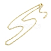 Rack Plating Brass Oval Link Chain Necklaces for Women NJEW-K382-16A-G-1