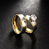 Trendy 316L Titanium Steel Cubic Zirconia Couple Rings for Women RJEW-BB07018-7A-3