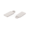 Non-Tarnish 304 Stainless Steel Charms STAS-P307-15A-P-3