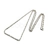 Fashionable 304 Stainless Steel Rope Chain Necklace Making STAS-A028-N039-L-2