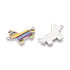 Rack Plating Alloy Enamel Colorful Mexican Donkey Connector Charms ENAM-N056-350P-2