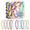 10Pcs 10 Colors Spray Painted Iron Brooch Findings IFIN-YW0001-55A-1