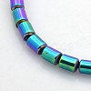 Electroplate Non-magnetic Synthetic Hematite Beads Strands X-G-J210A-03-1