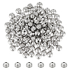 Unicraftale 100Pcs 201 Stainless Steel Grooved Beads STAS-UN0054-90-1