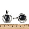 Natural & Synthetic Mixed Gemstone with Clear Cubic Zirconia Pendants G-G133-03P-4