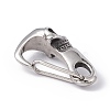 304 Stainless Steel Push Gate Snap Keychain Clasps STAS-G290-01P-3