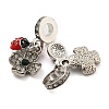 Rack Plating Alloy Enamel Ladybird European Dangle Charms FIND-B034-03P-01-2