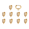 Eco-Friendly Brass Earring Hoops Findings KK-TA0007-40-17