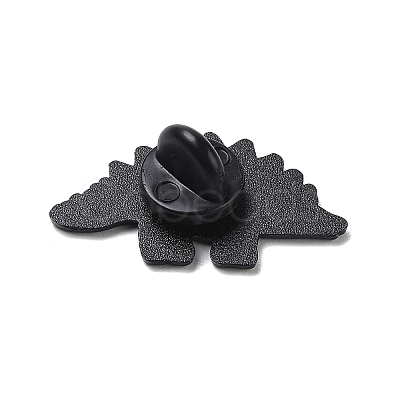 Black Zinc Alloy Brooches JEWB-L018-01EB-02-1