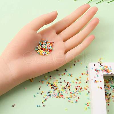 5950Pcs 7 Colors 12/0 Opaque Color Glass Seed Beads SEED-YW0001-77-1