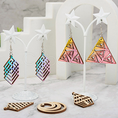 DIY Geometry Earring Making Kit DIY-TA0005-46-1