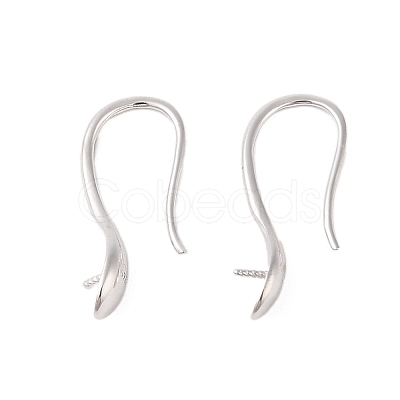 925 Sterling Silver Hoop Earrings Findings STER-B004-14P-1